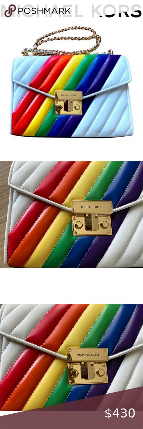 michael kors pride purse|michael kors rainbow tote bag.